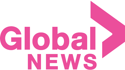 Global News logo in pink